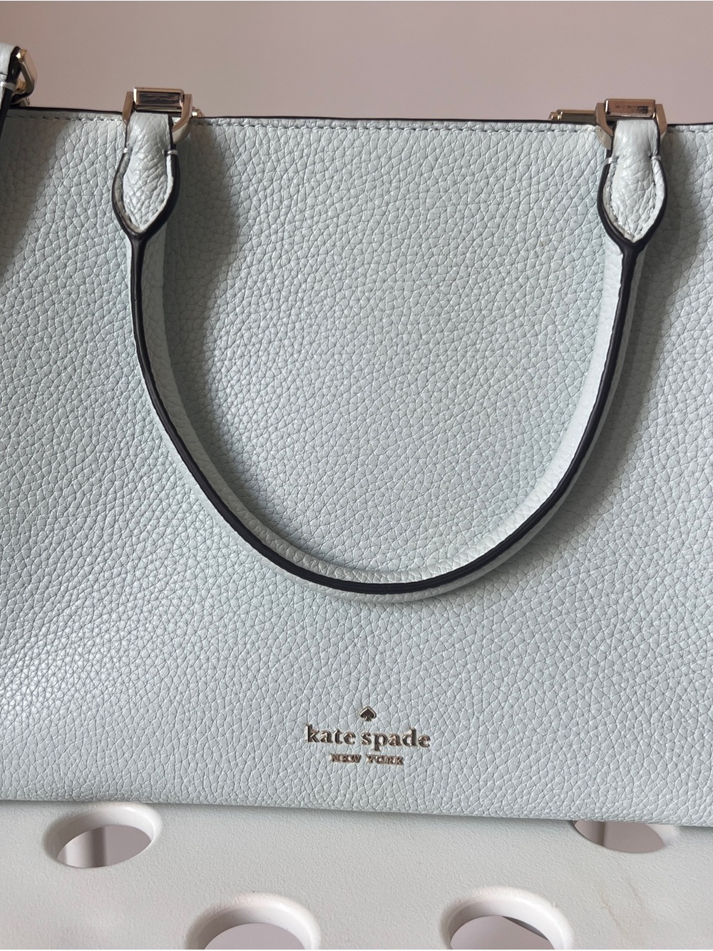 kate spade Powder Blue Leather Shoulder Bag - Picture 2 of 13